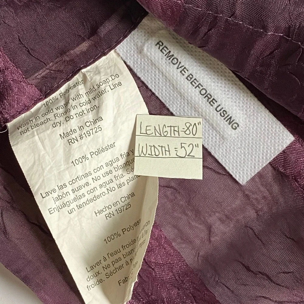 Unbranded Whimsical Purple Scarf Floral Sheer Textured Wrap Shawl Sarong - OS